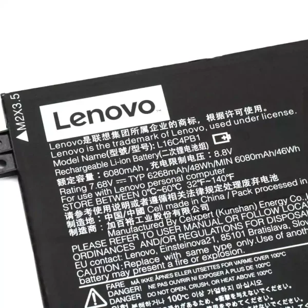 Batería Para Laptop LENOVO L16C4PB1 - Imagen 3