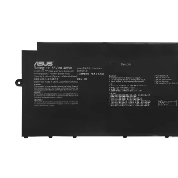 Batería Para Laptop ASUS C31N1824-1 - Imagen 3