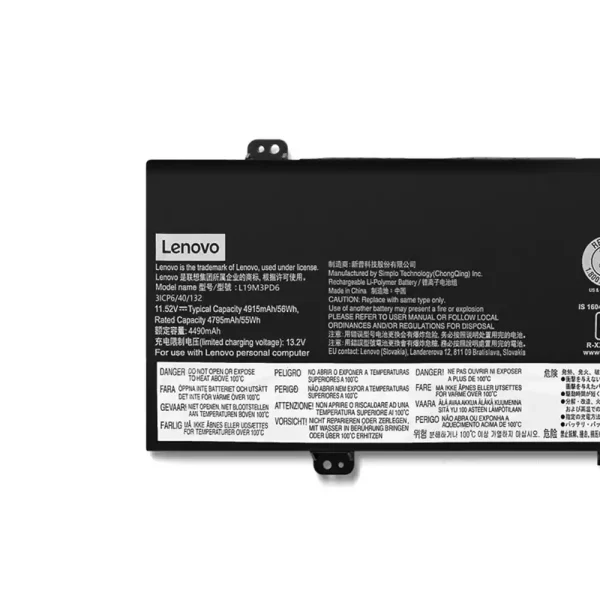 Batería Para Laptop LENOVO L19D3PD6 L19M3PD6 - Imagen 3
