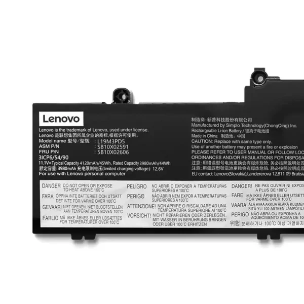 Batería Para Laptop LENOVO L19C3PD5,L19M3PD5,L19L3PD5 - Imagen 3