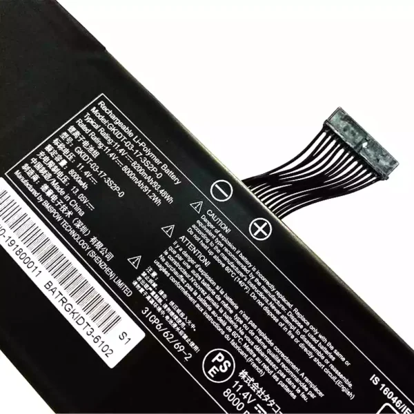Batería Para Laptop GETAC GKIDT-03-17-3S2P-0,GKIDT-03-13-3S2P-0 - Imagen 3