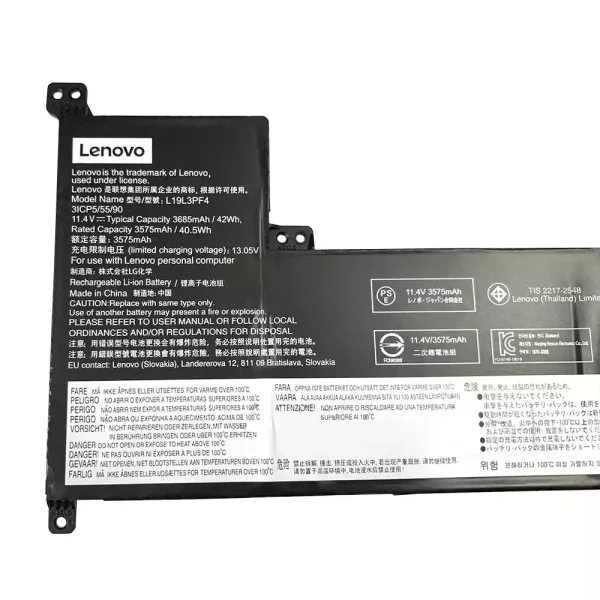 Batería Para Laptop LENOVO SB10W89837,5B10W89839 - Imagen 3