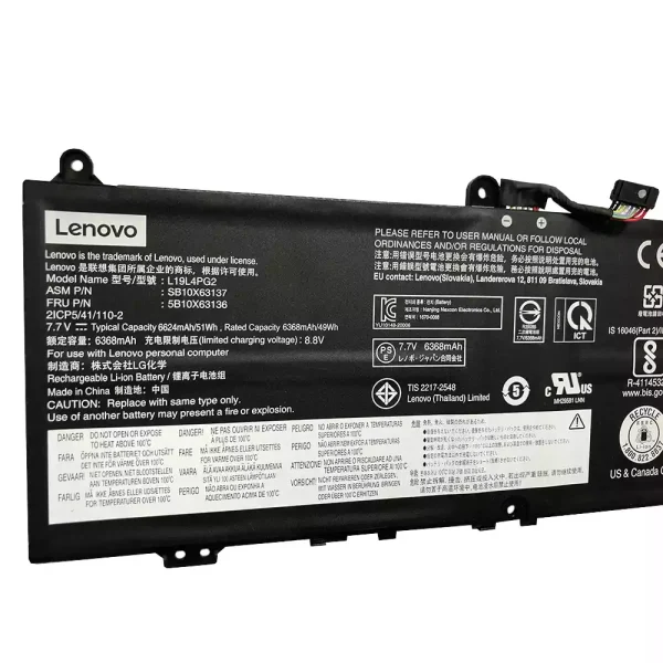 Batería Para Laptop LENOVO L19L4PG2 L19M4PG2 - Imagen 3