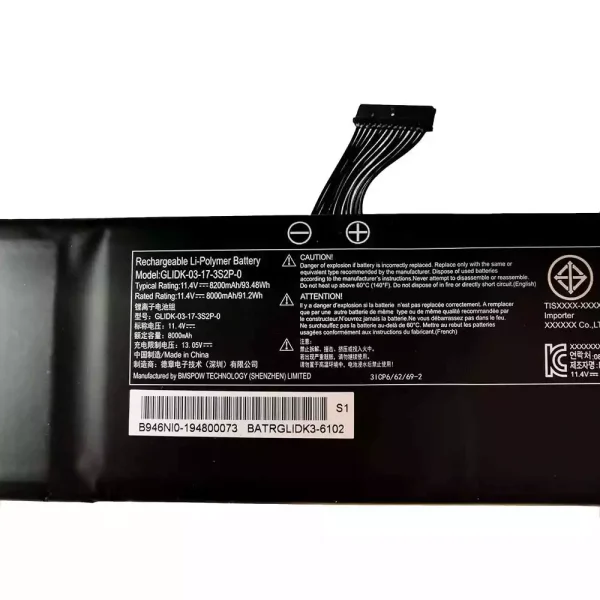 Batería Para Laptop GETAC GLIDK-03-17-3S2P-0 - Imagen 2