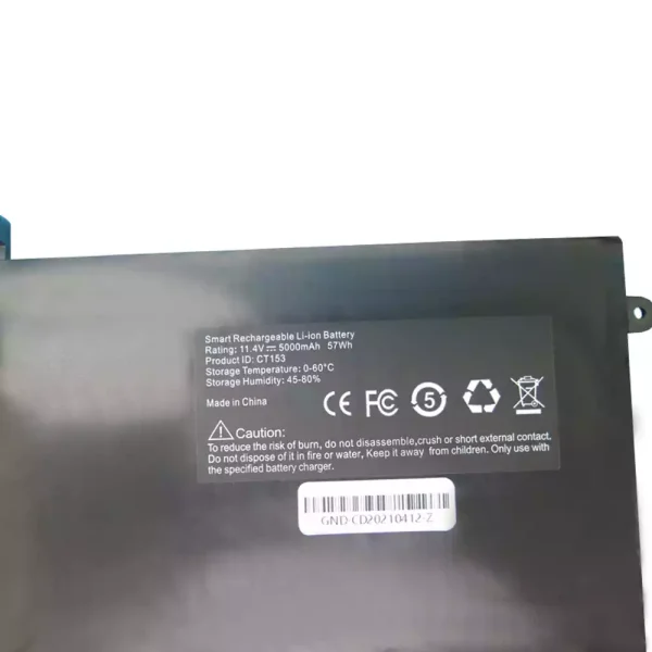 Batería Para Laptop CT153,BYONE 53B BU53 CU53 Notebook 15 - Imagen 2