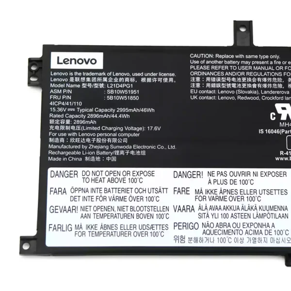 Batería Para Laptop LENOVO L21C4PG1 L21D4PG1 L21L4PG1 - Imagen 3