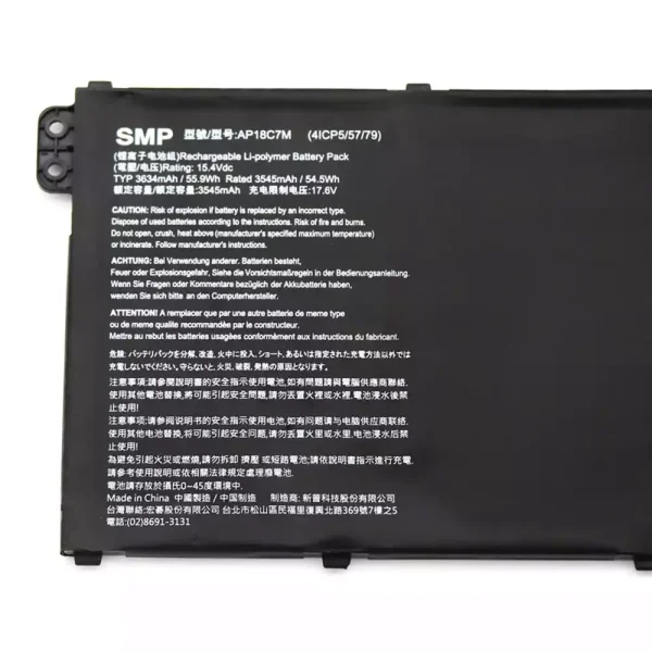 Batería Para Laptop ACER AP18C7M AP18C7K - Imagen 3