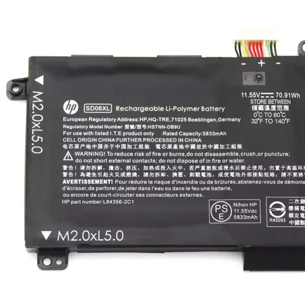 Batería Para Laptop HP TPN-Q236 TPN-Q238, HSTNN-DB9U L84392-005 84356-2C1 - Imagen 3