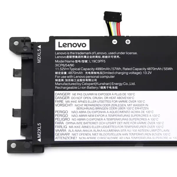 Batería Para Laptop LENOVO L19C3PF5 L19C3PF4 L19M3PF5 - Imagen 2