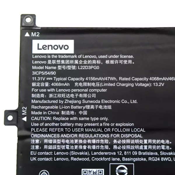 Batería Para Laptop LENOVO L22D3PG0 - Imagen 3