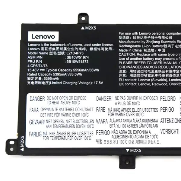 Batería Para Laptop LENOVO L21D4P73 - Imagen 3