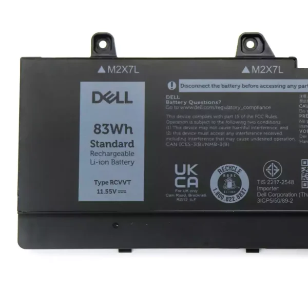 Batería Para Laptop DELL RCVVT - Imagen 3