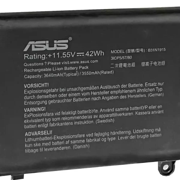 Batería Para Laptop ASUS B31N1915 0B200-03760000 BR1100CKA - Imagen 3