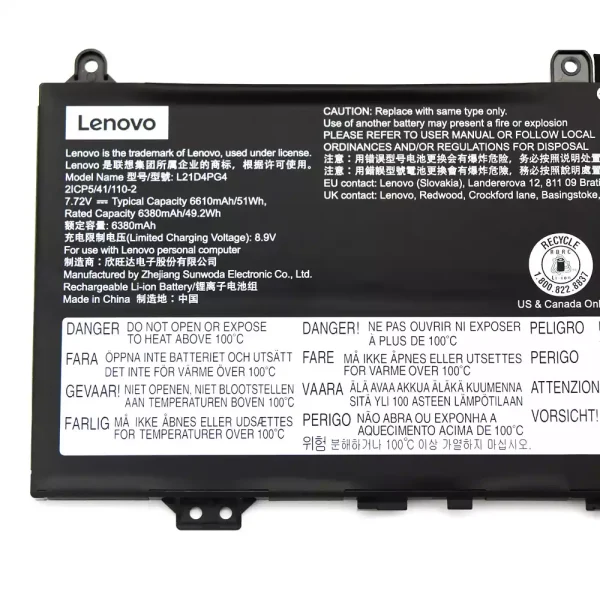 Batería Para Laptop LENOVO L21C4PG4,L21D4PG4,L21L4PG4,L21M4PG4 - Imagen 3