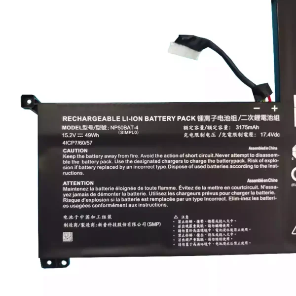 Batería Para Laptop ThundeRobot 911M TR HJK,SCHENKER XMG Focus 15 - Imagen 3