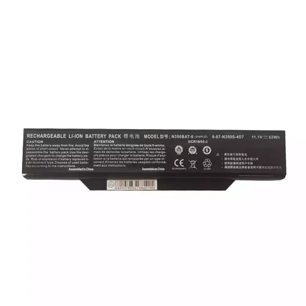 Batería Para Laptop CLEVO N350BAT-6 6-87-W350S-4D7