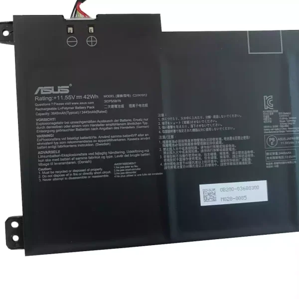 Batería Para Laptop ASUS C31N1912 - Imagen 3