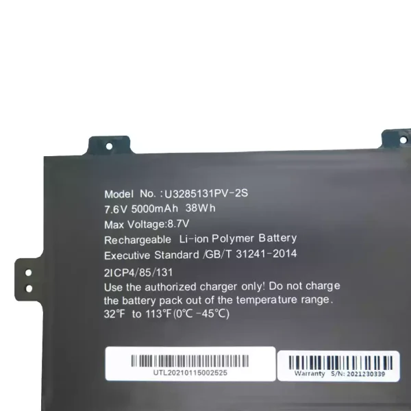 Batería Para Laptop GSP3285131 U3285131P-2S1P U3285131PV-2S - Imagen 3