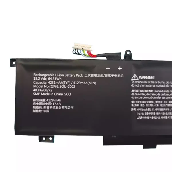 Batería Para Laptop SQU-2002 916QA139H THUNDEROBOT zero 2021 - Imagen 2