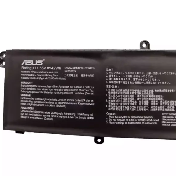 Batería Para Laptop ASUS C31N1915 - Imagen 2