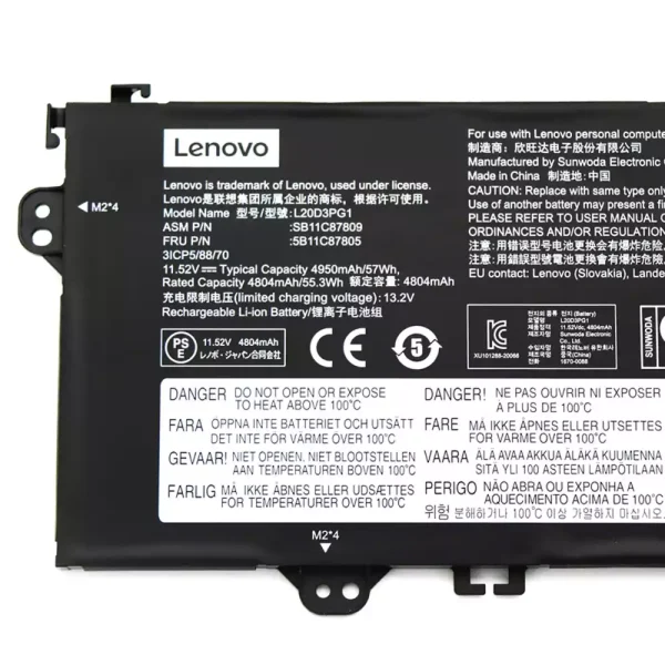 Batería Para Laptop LENOVO Vilboz14,SB11B36303 SB11B36307 5B11C87807 - Imagen 3