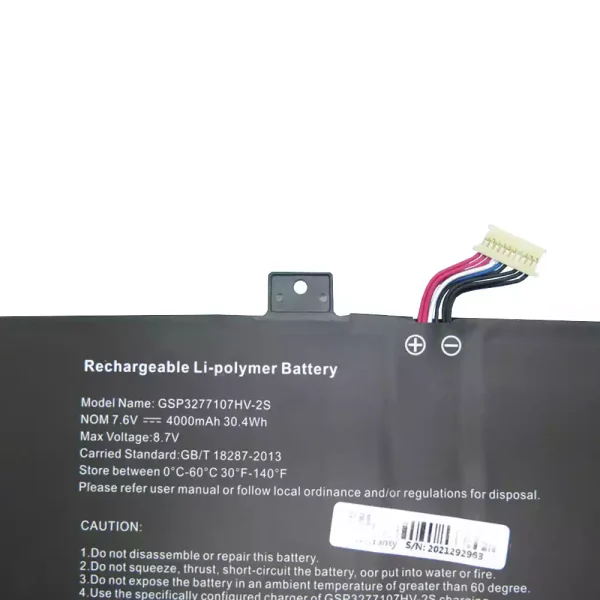 Batería Para Laptop GSP3277107HV-2S - Imagen 2