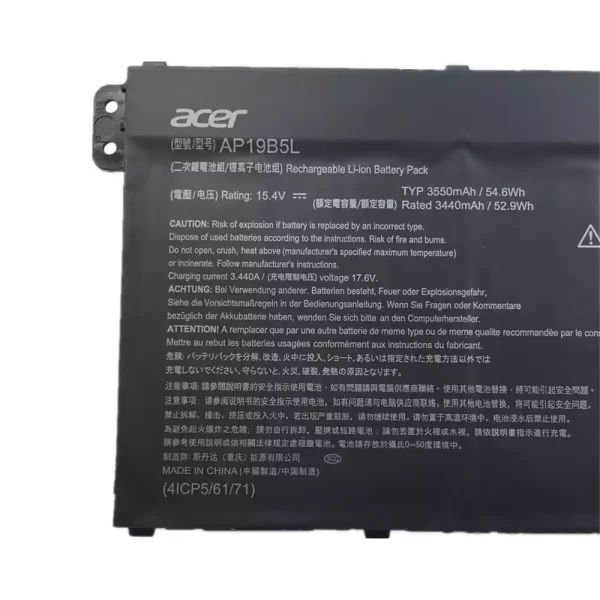 Batería Para Laptop ACER AP19B5L - Imagen 3