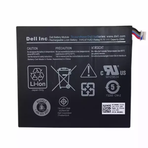 Batería para Tablet DELL 0KGNX1