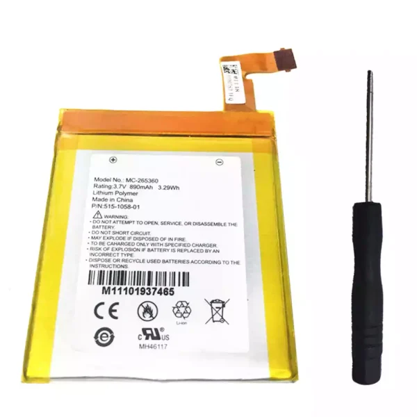 Batería para Tablet AMAZON kindle D01100