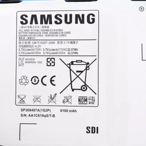 Batería para Tablet SAMSUNG SP368487A,SP368487A(1S2P) - Imagen 3