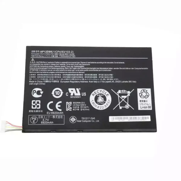 Batería para Tablet ACER ICONIA A3-A10