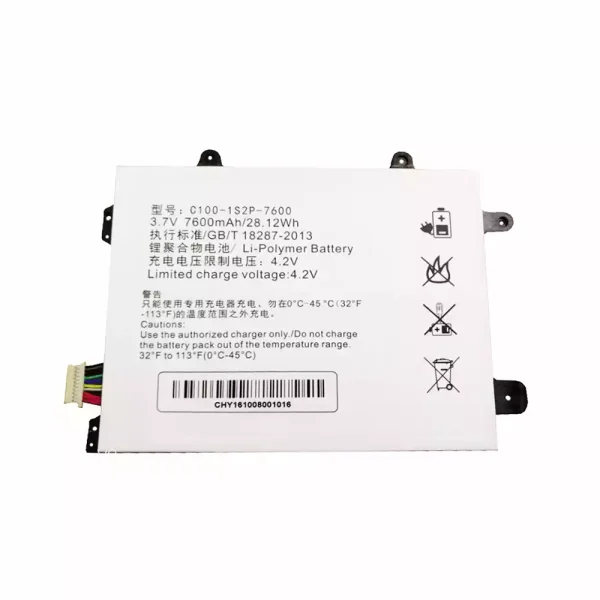 Batería para Tablet C100-1S2P-7600,HASEE PCPAD X5