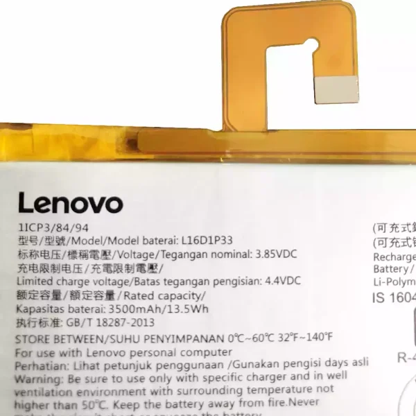Batería para Tablet LENOVO L16D1P33 - Imagen 3