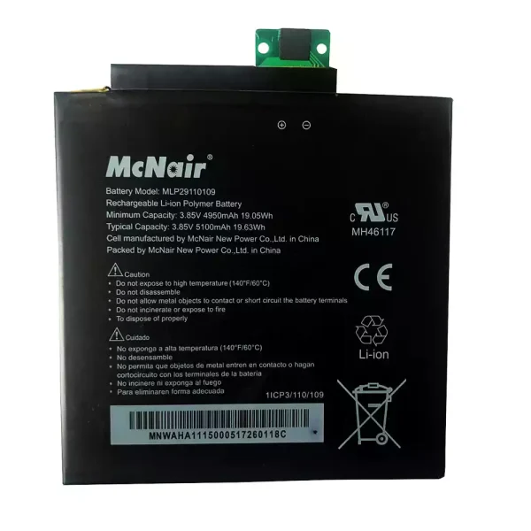 Batería para Tablet McNair MLP29110109