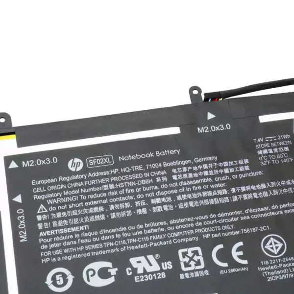 Batería para Tablet HP 756417-001,756187-2B1 - Imagen 3