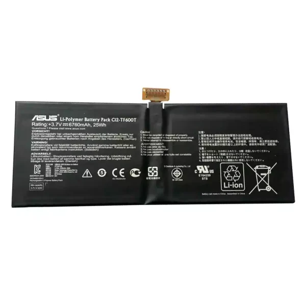 Batería para Tablet ASUS C12-TF600T,VivoTab RT TF600T TF600TG