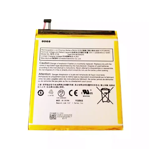 Batería para Tablet Amazon ST28 MC-308695 58-000255