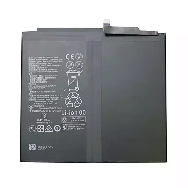 Batería para Tablet Honor Tablet V6,Honor Tablet V7,Honor Tablet V7 Pro,BRT-W09 BRT-AL00 KRJ-W09 KRJ-AN00,KJR-AL00 BAH3-W09 BAH3-AL00