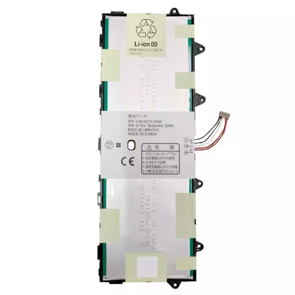 Batería para Tablet DOCOMO Fujitsu ARROWS Tab F-03G,CA54310-0058