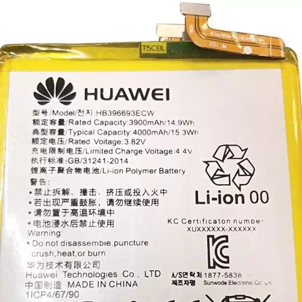 Batería HB396693ECW para Huawei Mate 8 - Imagen 3