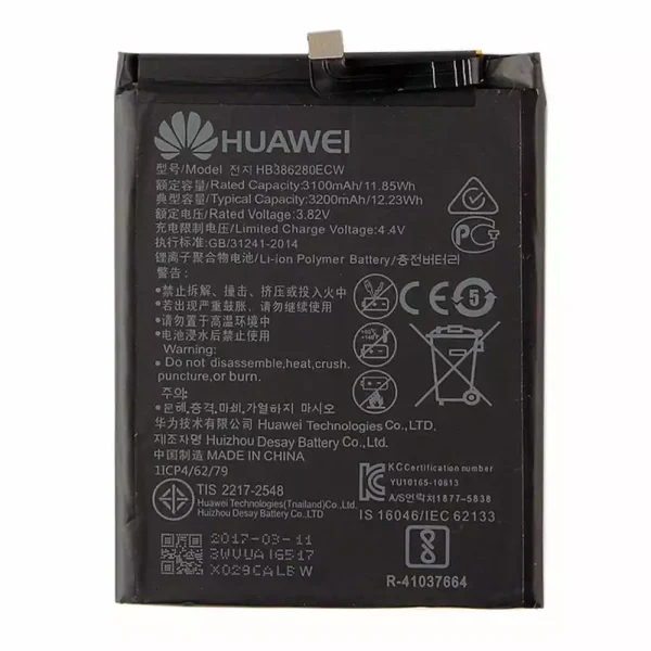 Batería HB386280ECW para Huawei P10,Honor 9
