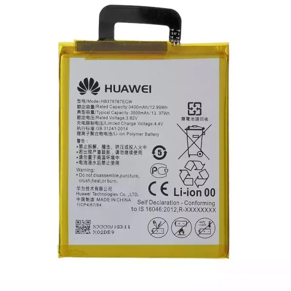 Batería HB376787ECW para Huawei Honor V8