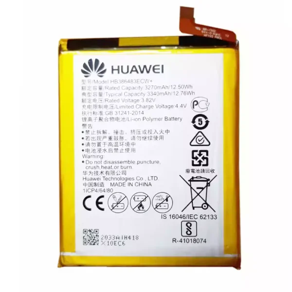 Batería HB386483ECW+ para Huawei G9 Plus,Honor 6X,Maimang 5