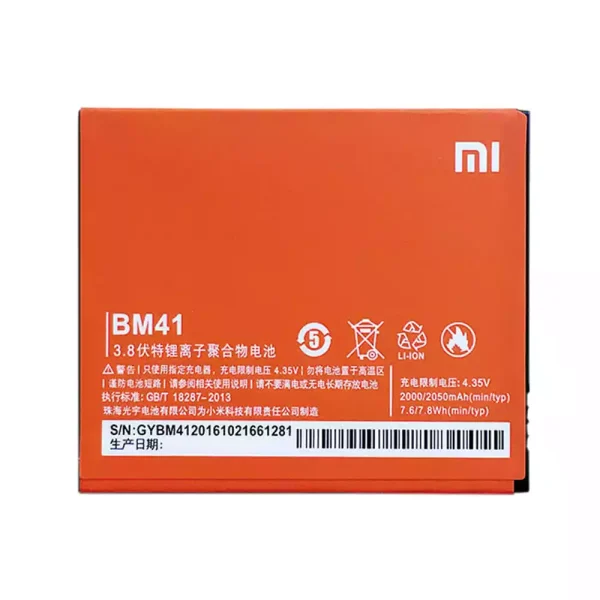 Batería BM41 para Xiaomi Redmi 1S Hongmi 1S