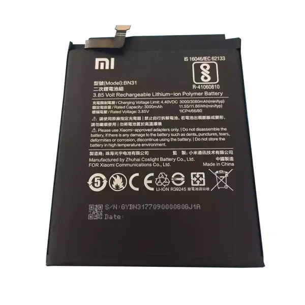 Batería BN31 para Xiaomi Mi 5X,Redmi Note 5A