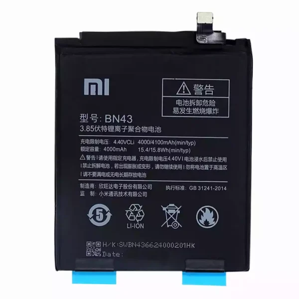 Batería BN43 para Xiaomi Redmi Note 4X