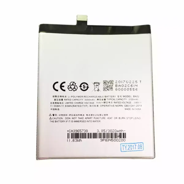 Batería BA02 para MEIZU Noblue E1