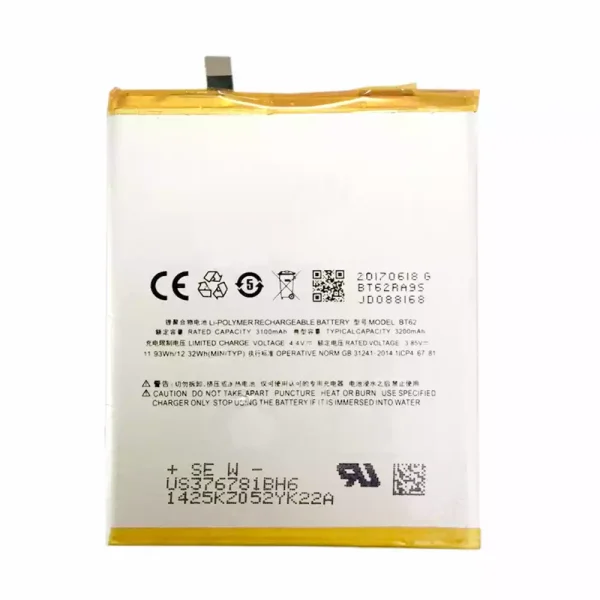 Batería BT62 para MEIZU Noblue X