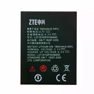 Batería LI3716T42P3H594650 para ZTE U930,U970,u817,U807,V956,N818,u795+,N881E