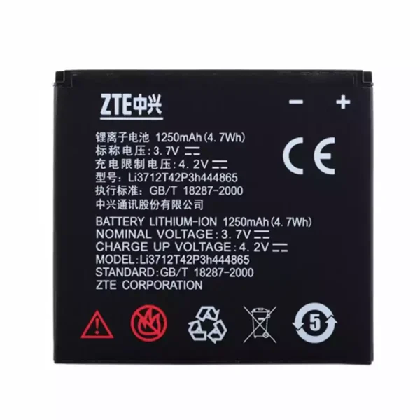 Batería Li3712T42P3h444865 para ZTE U880,V880,N880S,V880+